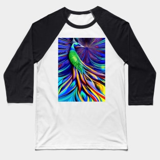 BEAUTIFUL STUNNING SURREAL PEACOCK Baseball T-Shirt